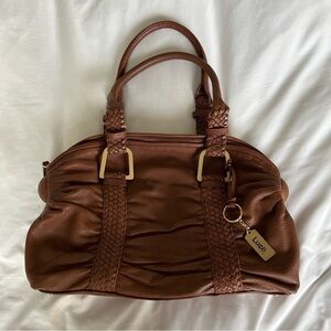 NWOT Luce Cognac Leather Shoulder Bag